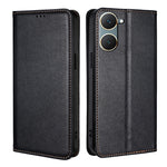 Custodia per telefono in pelle magnetica tinta unita lucida olio, For vivo V30e 5G Global, For vivo iQOO Z9x 5G, For vivo iQOO Z9 Turbo, For vivo Y03 4G