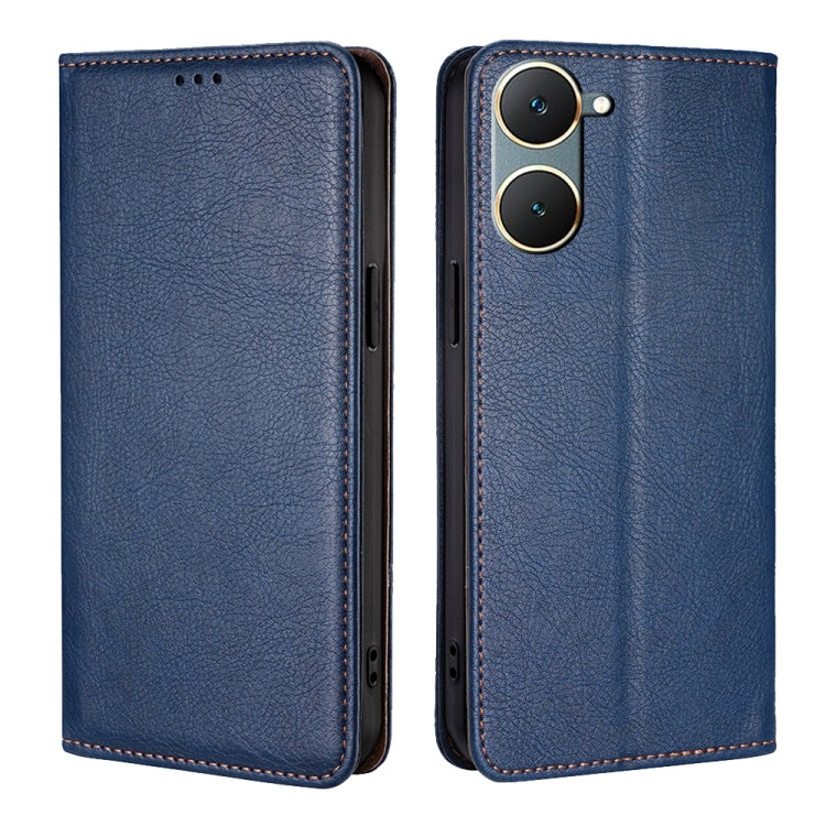 Custodia per telefono in pelle magnetica tinta unita lucida olio, For vivo V30e 5G Global, For vivo iQOO Z9x 5G, For vivo iQOO Z9 Turbo, For vivo Y03 4G