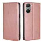 Custodia per telefono in pelle magnetica tinta unita lucida olio, For vivo V30e 5G Global, For vivo iQOO Z9x 5G, For vivo iQOO Z9 Turbo, For vivo Y03 4G