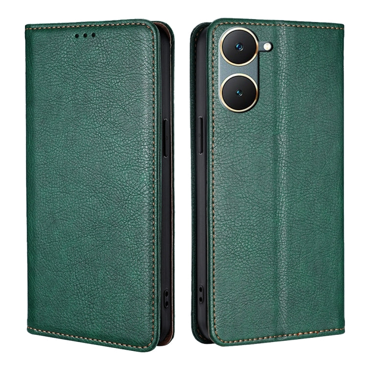 Custodia per telefono in pelle magnetica tinta unita lucida olio, For vivo V30e 5G Global, For vivo iQOO Z9x 5G, For vivo iQOO Z9 Turbo, For vivo Y03 4G