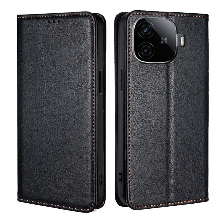 Custodia per telefono in pelle magnetica tinta unita lucida olio, For vivo V30e 5G Global, For vivo iQOO Z9x 5G, For vivo iQOO Z9 Turbo, For vivo Y03 4G