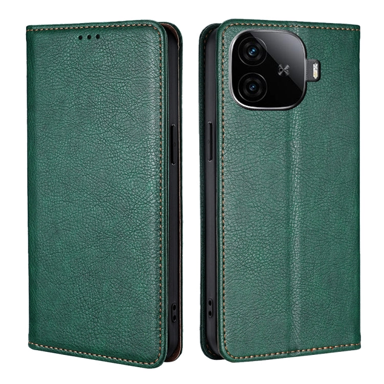 Custodia per telefono in pelle magnetica tinta unita lucida olio, For vivo V30e 5G Global, For vivo iQOO Z9x 5G, For vivo iQOO Z9 Turbo, For vivo Y03 4G