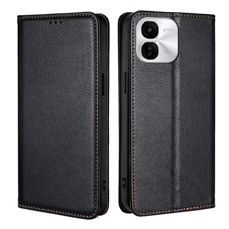 Custodia per telefono in pelle magnetica tinta unita lucida olio, For vivo V30e 5G Global, For vivo iQOO Z9x 5G, For vivo iQOO Z9 Turbo, For vivo Y03 4G