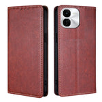 Custodia per telefono in pelle magnetica tinta unita lucida olio, For vivo V30e 5G Global, For vivo iQOO Z9x 5G, For vivo iQOO Z9 Turbo, For vivo Y03 4G