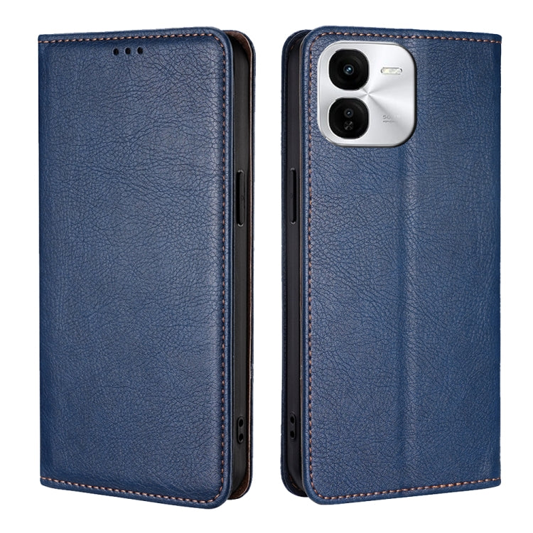 Custodia per telefono in pelle magnetica tinta unita lucida olio, For vivo V30e 5G Global, For vivo iQOO Z9x 5G, For vivo iQOO Z9 Turbo, For vivo Y03 4G