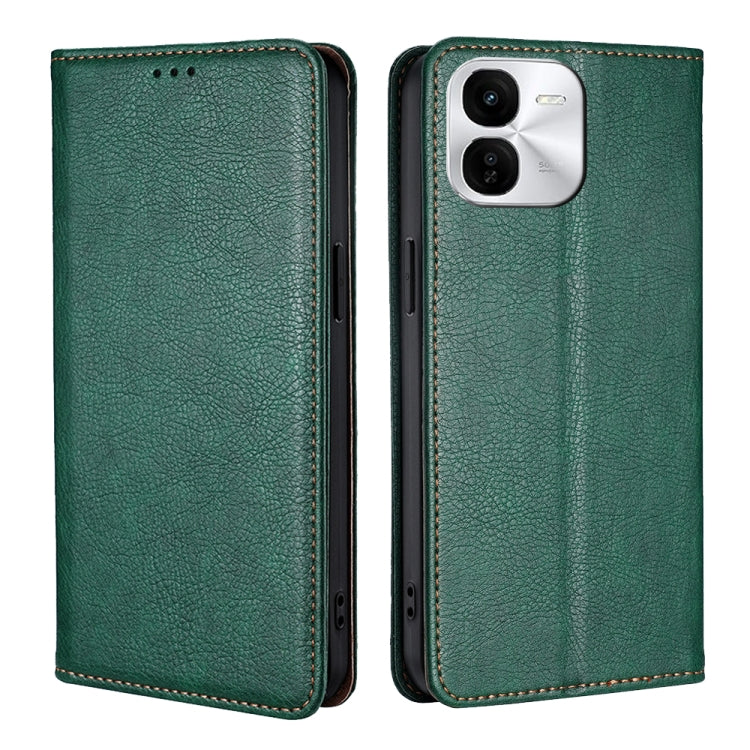 Custodia per telefono in pelle magnetica tinta unita lucida olio, For vivo V30e 5G Global, For vivo iQOO Z9x 5G, For vivo iQOO Z9 Turbo, For vivo Y03 4G