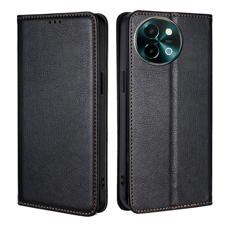 Custodia per telefono in pelle magnetica tinta unita lucida olio, For vivo S19, For vivo Y28 4G, For vivo X100s, For vivo Y38 5G / T3x Global