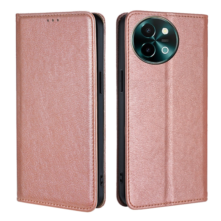 Custodia per telefono in pelle magnetica tinta unita lucida olio, For vivo S19, For vivo Y28 4G, For vivo X100s, For vivo Y38 5G / T3x Global