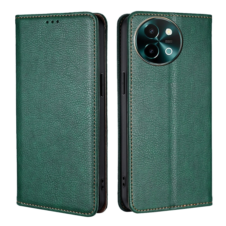Custodia per telefono in pelle magnetica tinta unita lucida olio, For vivo S19, For vivo Y28 4G, For vivo X100s, For vivo Y38 5G / T3x Global