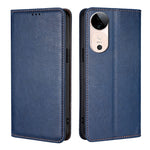 Custodia per telefono in pelle magnetica tinta unita lucida olio, For vivo S19, For vivo Y28 4G, For vivo X100s, For vivo Y38 5G / T3x Global
