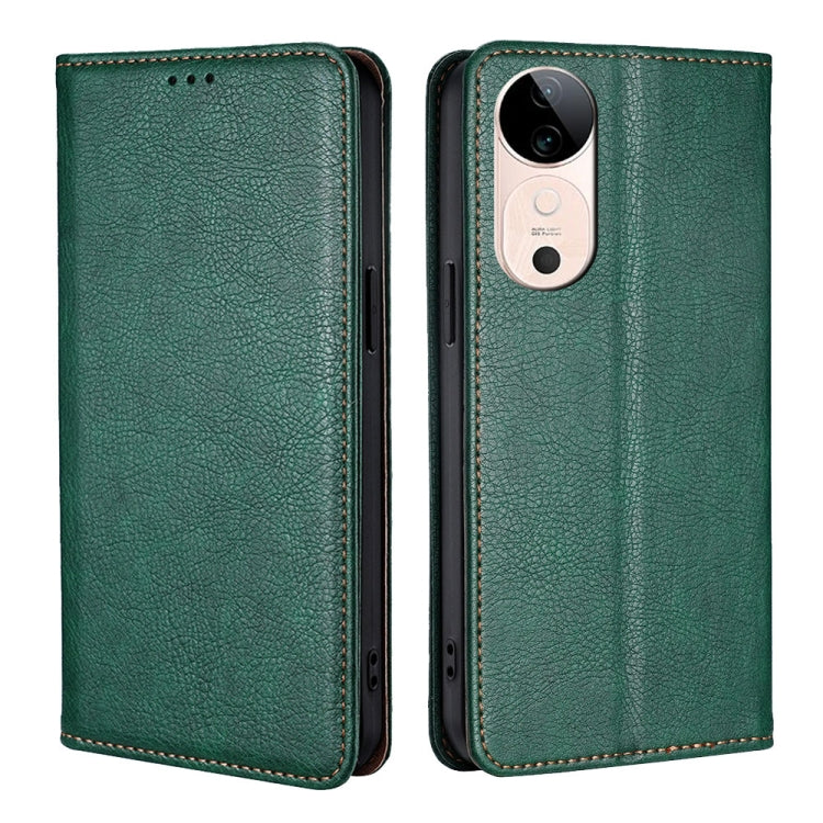 Custodia per telefono in pelle magnetica tinta unita lucida olio, For vivo S19, For vivo Y28 4G, For vivo X100s, For vivo Y38 5G / T3x Global