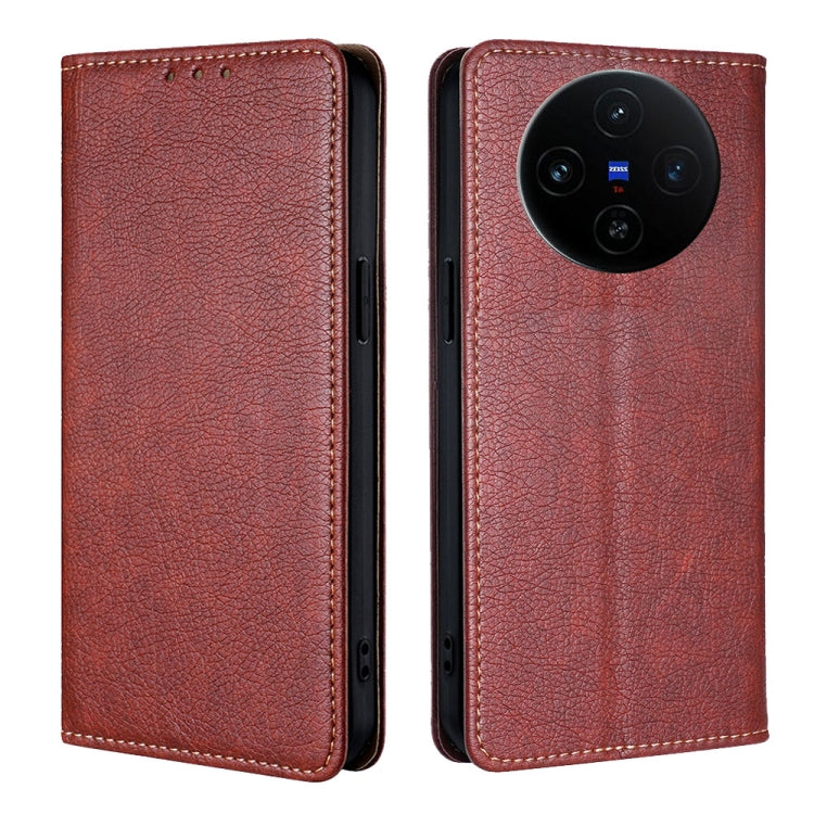 Custodia per telefono in pelle magnetica tinta unita lucida olio, For vivo S19, For vivo Y28 4G, For vivo X100s, For vivo Y38 5G / T3x Global
