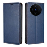 Custodia per telefono in pelle magnetica tinta unita lucida olio, For vivo S19, For vivo Y28 4G, For vivo X100s, For vivo Y38 5G / T3x Global
