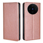 Custodia per telefono in pelle magnetica tinta unita lucida olio, For vivo S19, For vivo Y28 4G, For vivo X100s, For vivo Y38 5G / T3x Global