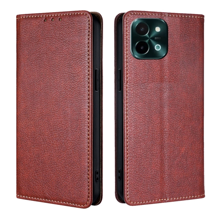 Custodia per telefono in pelle magnetica tinta unita lucida olio, For vivo S19, For vivo Y28 4G, For vivo X100s, For vivo Y38 5G / T3x Global