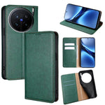 Custodia per telefono in pelle magnetica tinta unita lucida olio, For vivo V50 5G, For vivo X200 Pro 5G, For vivo Y300 Pro 5G, For vivo S19 Pro