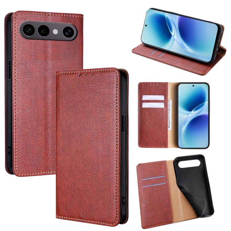 Custodia per telefono in pelle magnetica tinta unita lucida olio, For vivo X300 Ultra 5G, For vivo S50 Pro mini 5G, For vivo S50 5G, For vivo Y31 5G 2025
