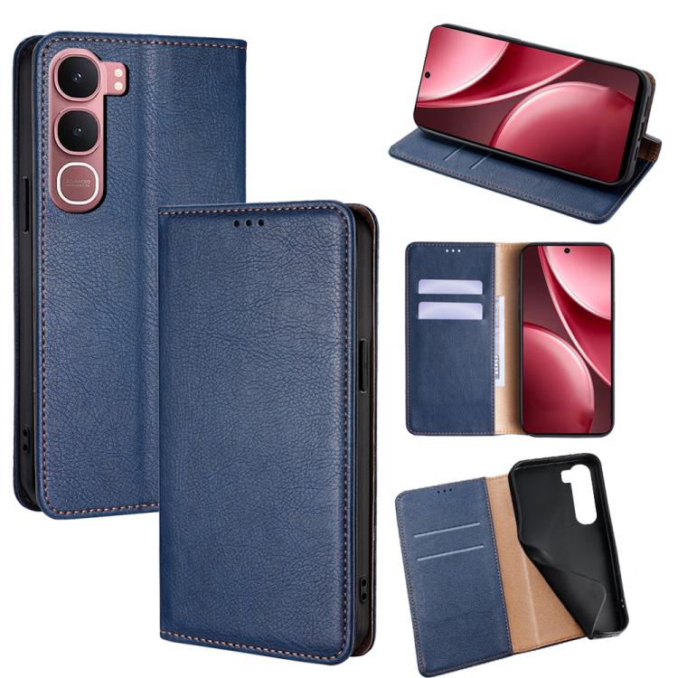 Custodia per telefono in pelle magnetica tinta unita lucida olio, For vivo X300 Ultra 5G, For vivo S50 Pro mini 5G, For vivo S50 5G, For vivo Y31 5G 2025