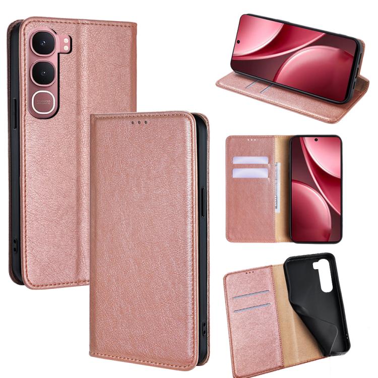 Custodia per telefono in pelle magnetica tinta unita lucida olio, For vivo X300 Ultra 5G, For vivo S50 Pro mini 5G, For vivo S50 5G, For vivo Y31 5G 2025