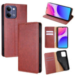 Custodia per telefono in pelle magnetica tinta unita lucida olio, For vivo X300s 5G, For vivo V70 FE 5G, For vivo Y05 4G, For vivo Y500i 5G