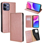 Custodia per telefono in pelle magnetica tinta unita lucida olio, For vivo X300s 5G, For vivo V70 FE 5G, For vivo Y05 4G, For vivo Y500i 5G