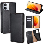 Custodia per telefono in pelle magnetica tinta unita lucida olio, For vivo X300s 5G, For vivo V70 FE 5G, For vivo Y05 4G, For vivo Y500i 5G