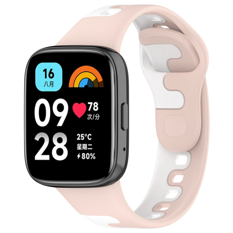 Cinturino in silicone bicolore cucito, For Redmi Watch 3 Lite