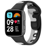 Cinturino in silicone bicolore cucito, For Redmi Watch 3 Lite