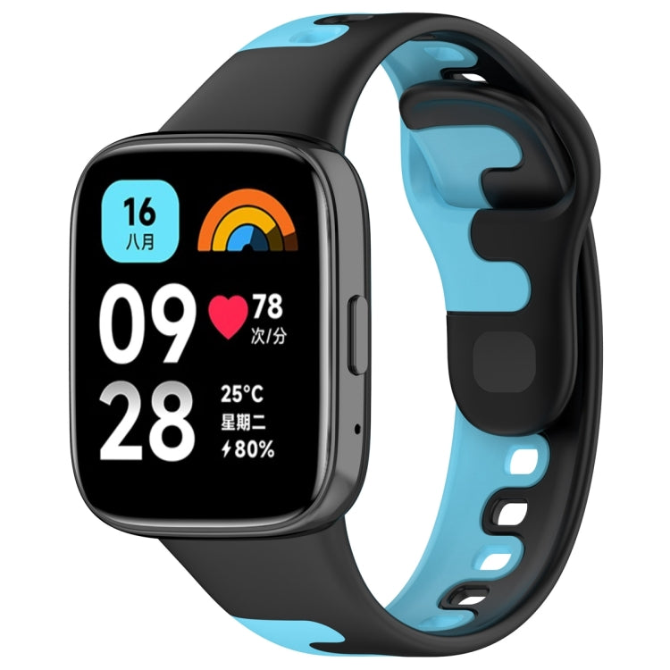Cinturino in silicone bicolore cucito, For Redmi Watch 3 Lite