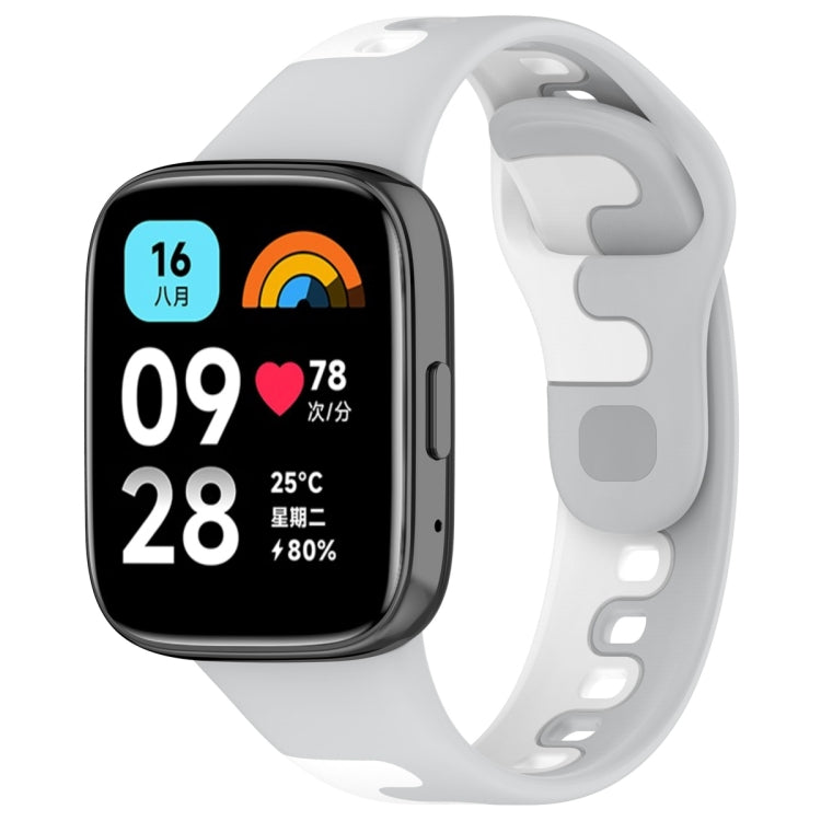 Cinturino in silicone bicolore cucito, For Redmi Watch 3 Lite