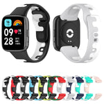Cinturino in silicone bicolore cucito, For Redmi Watch 3 Lite
