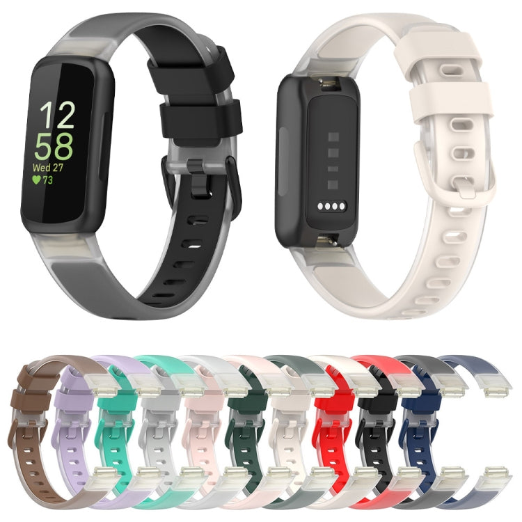Cinturino in silicone trasparente a due colori, For Fitbit Inspire 3