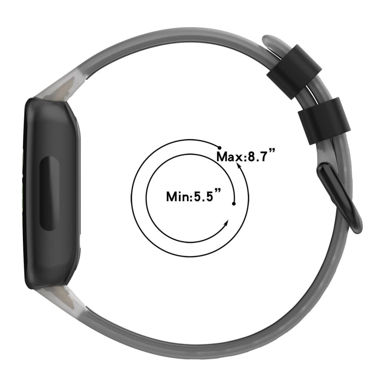Cinturino in silicone trasparente a due colori, For Fitbit Inspire 3