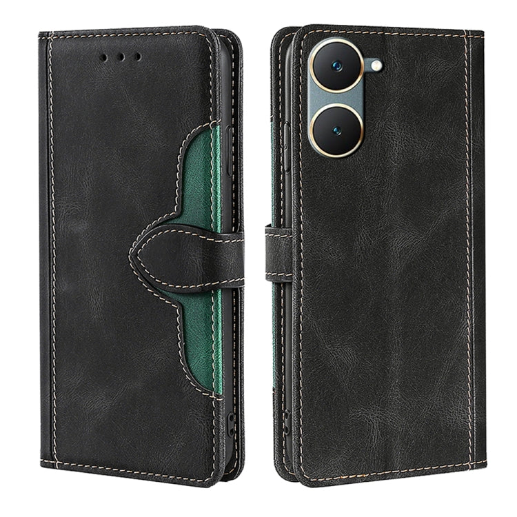 Custodia per telefono in pelle con fibbia magnetica Skin Feel, For vivo X100s, For vivo Y38 5G / T3x 5G Global, For vivo V30e 5G Global, For vivo iQOO Z9x 5G, For vivo iQOO Z9 Turbo, For vivo Y03 4G