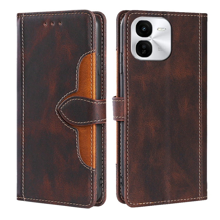 Custodia per telefono in pelle con fibbia magnetica Skin Feel, For vivo X100s, For vivo Y38 5G / T3x 5G Global, For vivo V30e 5G Global, For vivo iQOO Z9x 5G, For vivo iQOO Z9 Turbo, For vivo Y03 4G