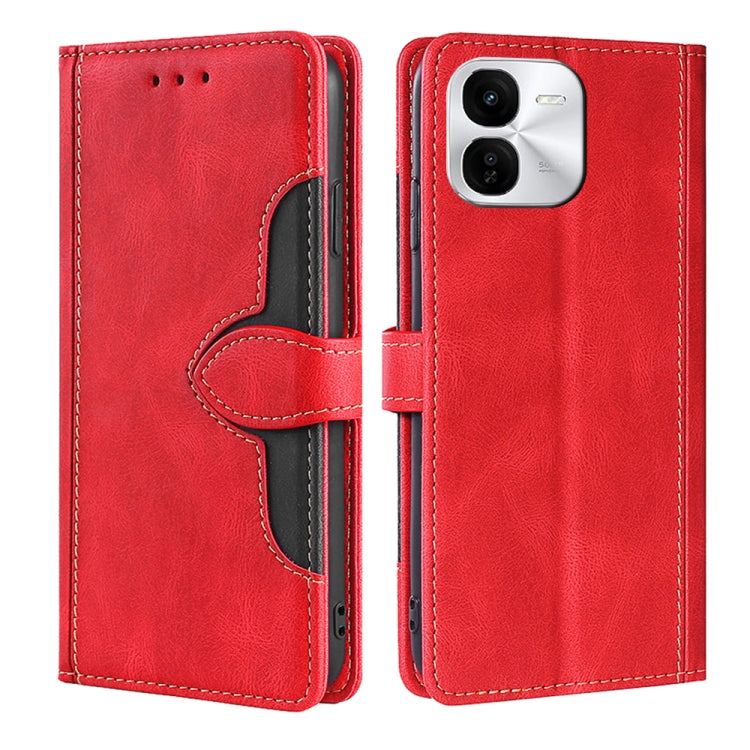 Custodia per telefono in pelle con fibbia magnetica Skin Feel, For vivo X100s, For vivo Y38 5G / T3x 5G Global, For vivo V30e 5G Global, For vivo iQOO Z9x 5G, For vivo iQOO Z9 Turbo, For vivo Y03 4G