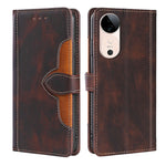 Custodia per telefono in pelle con fibbia magnetica Skin Feel, For vivo V50 5G, For vivo X200 Pro 5G, For vivo Y300 Pro 5G, For vivo S19 Pro 5G, For vivo S19 5G, For vivo Y28 4G