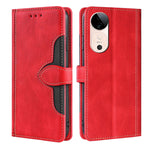 Custodia per telefono in pelle con fibbia magnetica Skin Feel, For vivo V50 5G, For vivo X200 Pro 5G, For vivo Y300 Pro 5G, For vivo S19 Pro 5G, For vivo S19 5G, For vivo Y28 4G