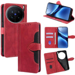 Custodia per telefono in pelle con fibbia magnetica Skin Feel, For vivo V50 5G, For vivo X200 Pro 5G, For vivo Y300 Pro 5G, For vivo S19 Pro 5G, For vivo S19 5G, For vivo Y28 4G