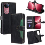 Custodia per telefono in pelle con fibbia magnetica Skin Feel, For vivo V50 5G, For vivo X200 Pro 5G, For vivo Y300 Pro 5G, For vivo S19 Pro 5G, For vivo S19 5G, For vivo Y28 4G