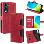 Custodia per telefono in pelle con fibbia magnetica Skin Feel, For vivo iQOO Neo 10 5G Global, For vivo X200s 5G, For vivo Y39 5G Global, For vivo V50 Lite 5G, For vivo Y29s 5G / Y04 4G, For vivo Y29 4G Global