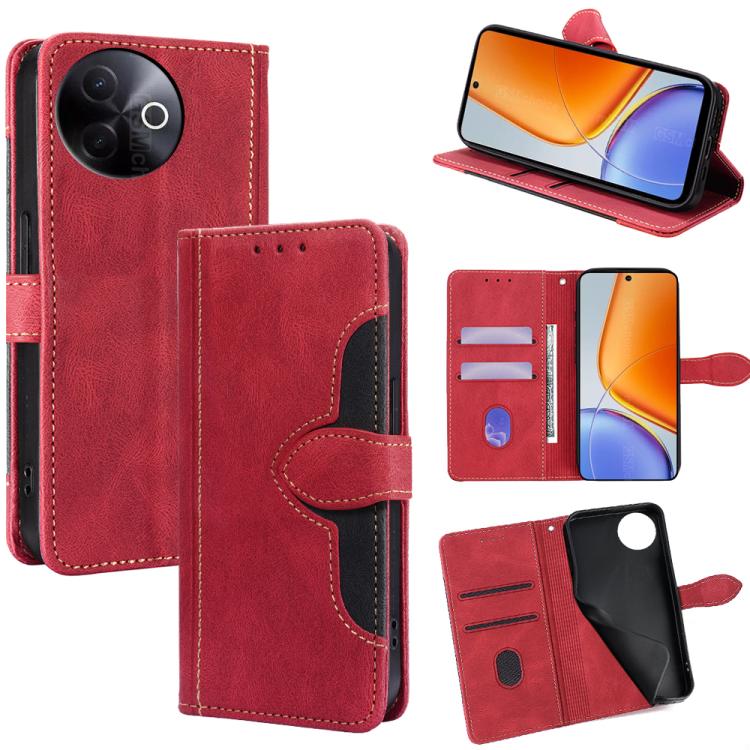 Custodia per telefono in pelle con fibbia magnetica Skin Feel, For vivo iQOO Neo 10 5G Global, For vivo X200s 5G, For vivo Y39 5G Global, For vivo V50 Lite 5G, For vivo Y29s 5G / Y04 4G, For vivo Y29 4G Global
