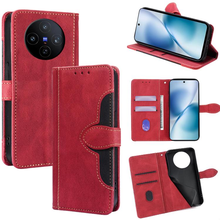 Custodia per telefono in pelle con fibbia magnetica Skin Feel, For vivo iQOO Neo 10 5G Global, For vivo X200s 5G, For vivo Y39 5G Global, For vivo V50 Lite 5G, For vivo Y29s 5G / Y04 4G, For vivo Y29 4G Global