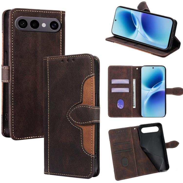 Custodia per telefono in pelle con fibbia magnetica Skin Feel, For vivo X300s 5G, For vivo V70 FE 5G, For vivo Y05 4G, For vivo Y500i 5G, For vivo X300 Ultra 5G, For vivo S50 Pro mini 5G