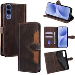 Custodia per telefono in pelle con fibbia magnetica Skin Feel, For vivo X300s 5G, For vivo V70 FE 5G, For vivo Y05 4G, For vivo Y500i 5G, For vivo X300 Ultra 5G, For vivo S50 Pro mini 5G