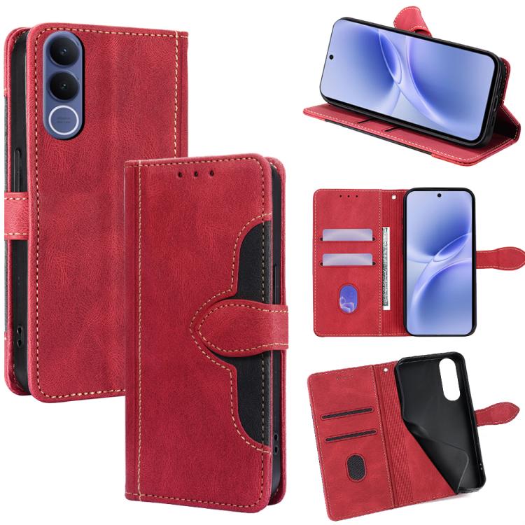 Custodia per telefono in pelle con fibbia magnetica Skin Feel, For vivo X300s 5G, For vivo V70 FE 5G, For vivo Y05 4G, For vivo Y500i 5G, For vivo X300 Ultra 5G, For vivo S50 Pro mini 5G
