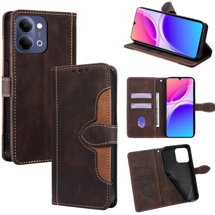 Custodia per telefono in pelle con fibbia magnetica Skin Feel, For vivo X300s 5G, For vivo V70 FE 5G, For vivo Y05 4G, For vivo Y500i 5G, For vivo X300 Ultra 5G, For vivo S50 Pro mini 5G