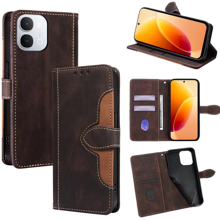 Custodia per telefono in pelle con fibbia magnetica Skin Feel, For vivo X300s 5G, For vivo V70 FE 5G, For vivo Y05 4G, For vivo Y500i 5G, For vivo X300 Ultra 5G, For vivo S50 Pro mini 5G
