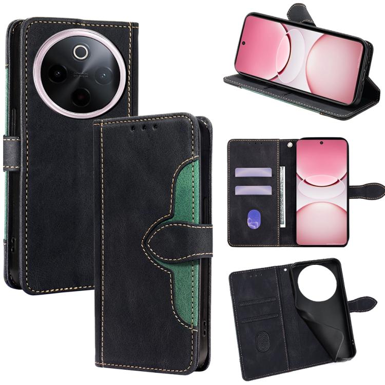 Custodia per telefono in pelle con fibbia magnetica Skin Feel, For vivo V50 5G, For vivo X200 Pro 5G, For vivo Y300 Pro 5G, For vivo S19 Pro 5G, For vivo S19 5G, For vivo Y28 4G