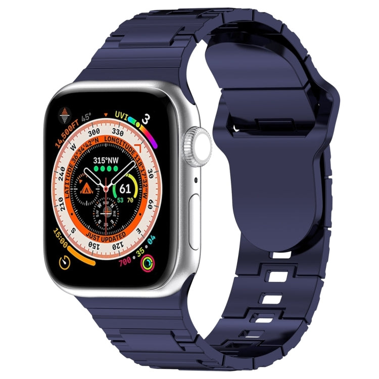 Cinturino in silicone stile armatura con fibbia quadrata, For Apple Watch Ultra 49mm